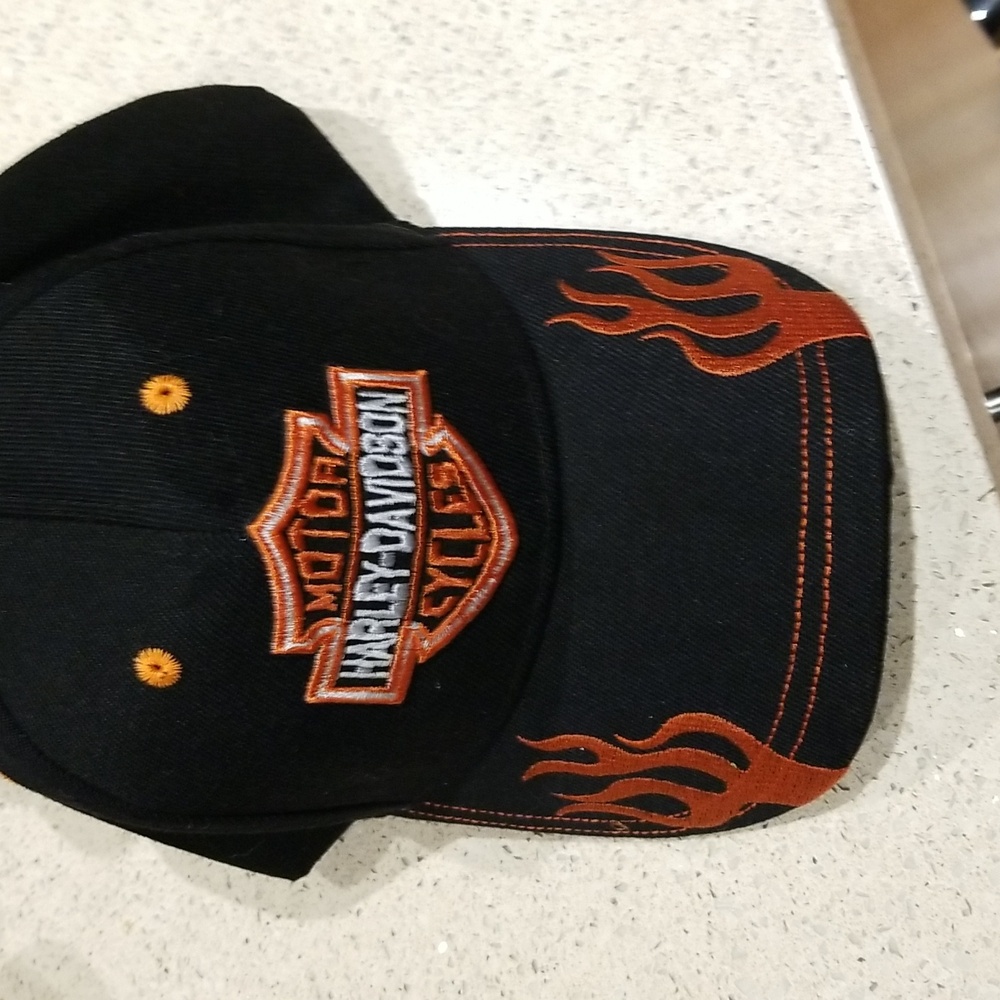 Harley Davidson Adjustable Hat Euc - image 1